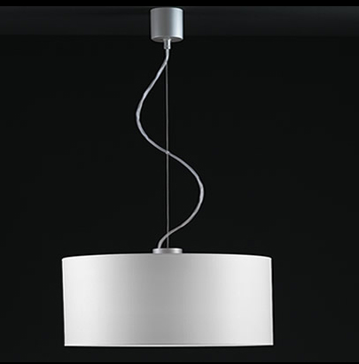 C129-600370501 By Modiss-Natali Collection White Mesh Finish Single Suspension